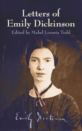 Dickinson - Letters of Emily Dickinson