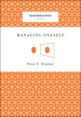 Peter Ferdinand Drucker - Managing Oneself