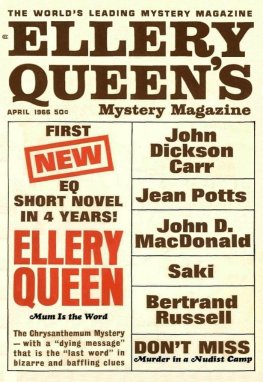 Elleri Kuin - Ellery Queen’s Mystery Magazine. Vol. 47, No. 4. Whole No. 269, April 1966