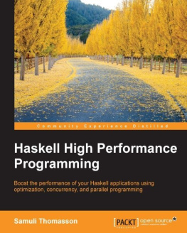 Samuli Thomasson Haskell High Performance Programming