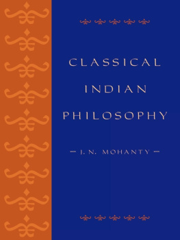 J. N. Mohanty Classical Indian Philosophy: An Introductory Text