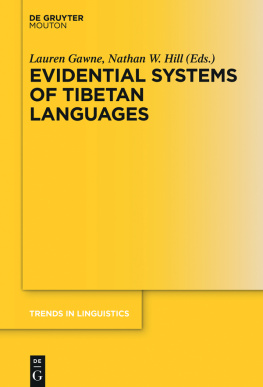 Lauren Gawne - Evidential Systems of Tibetan Languages