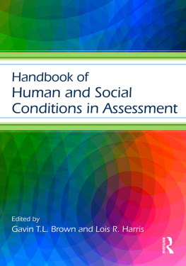 Brown Gavin T. L. - Handbook of human and social conditions in assessment