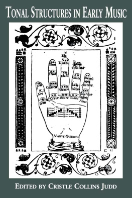 Judd - Tonal Structures in Early Music.