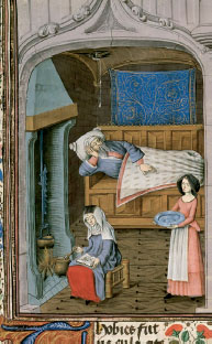 Wife making medicine for her sick husband MS Royal 15 D I f18 British - photo 3