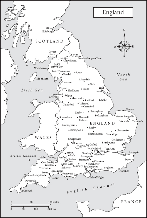 England with the main placenames mentioned Map showing the main places in - photo 4