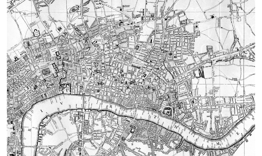 A 1797 map of London showing Covent Garden the British Museum and the - photo 9