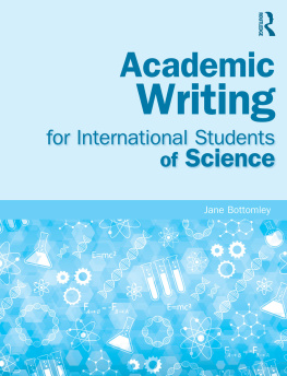 Bottomley Academic writing for international students of science