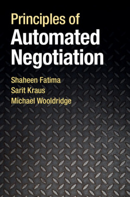 Shaheen Fatima - Principles of Automated Negotiation