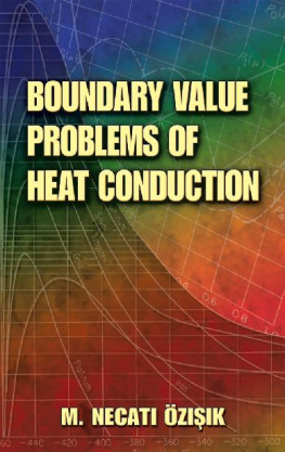M. Necati Ozisik Boundary Value Problems of Heat Conduction