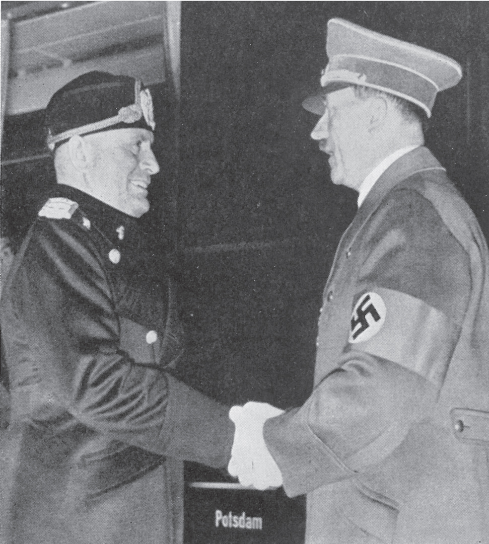 Mussolini and Hitler from left to right Hitler Mussolini Ciano and - photo 12