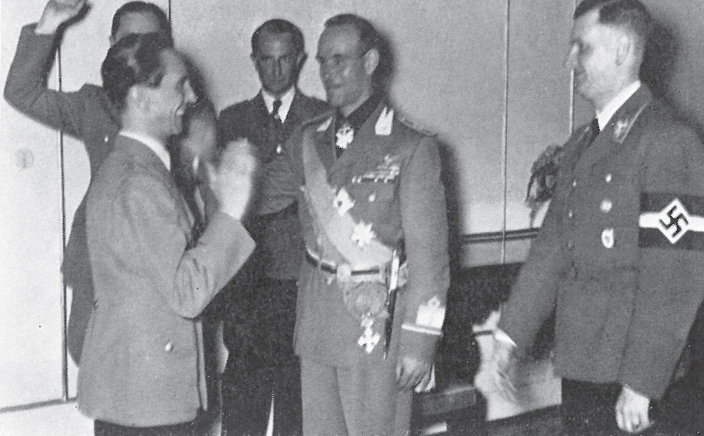 Riccis visit to Goebbels from left to right Goebbels Dollman Ricci and - photo 14