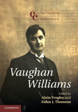 Alain Frogley The Cambridge Companion to Vaughan Williams