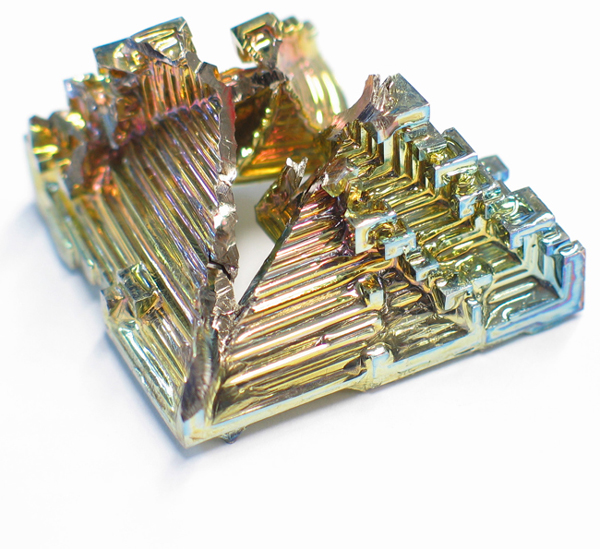 The element bismuth melts easily like its chemical neighbors mercury and - photo 4