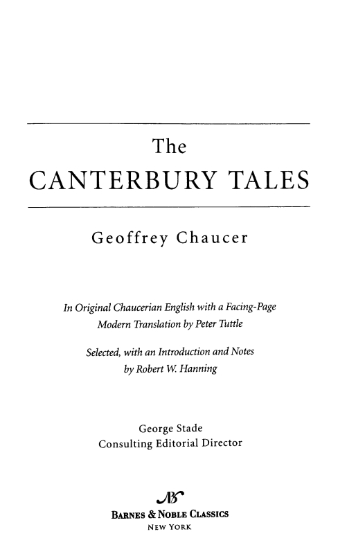 Table of Contents From the Pages of The Canterbury Tales In Chaucers - photo 1