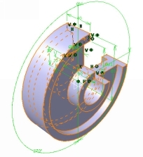 On the dialog click OK to complete the Shaft feature Project 3D Elements - photo 11