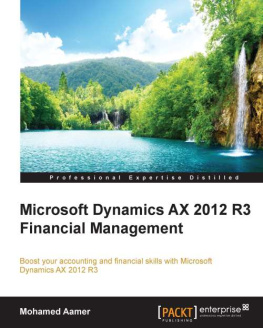 Aamer M. - Microsoft Dynamics AX 2012 R3 Financial Management