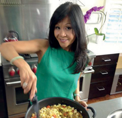 On the set of one of my Chef Katie Chin Youtube shoots My elegant mom at - photo 3