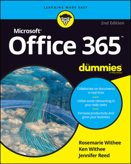 Withee Rosemarie - Office 365 For Dummies