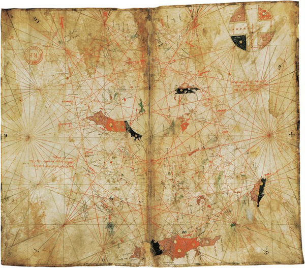 Petrus Vesconte Water Atlas of the Mediterranean Genoa 1313 Sixth sheet - photo 5