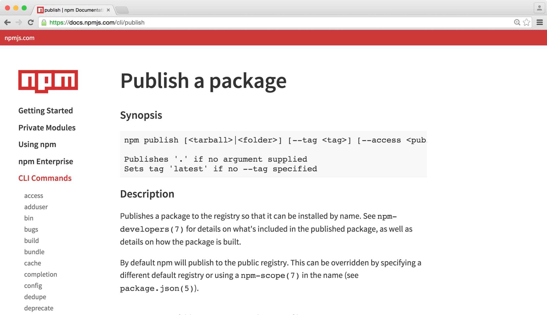 Figure 4 The documentation website of npmError handling Sometimes things go - photo 4