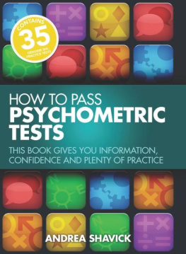 Shavick Andrea. How to Pass Psychometric Tests