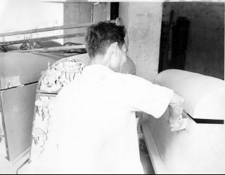 1967 Coffin making in Duc Hoa City 1968 playing in the field Duc Hoa - photo 15