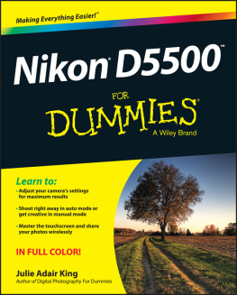King J.A. Nikon D5500 For Dummies