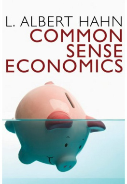 Hahn A. - Common Sense Economics