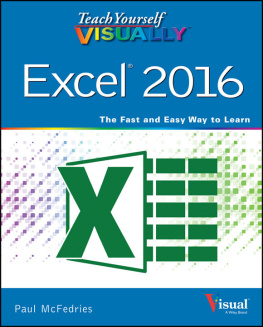 McFedries P. - Teach Yourself Visually Excel 2016