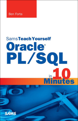 Forta B. - Sams Teach Yourself Oracle PL/SQL in 10 Minutes