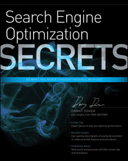 Danny Dover - Search Engine Optimization (SEO) Secrets