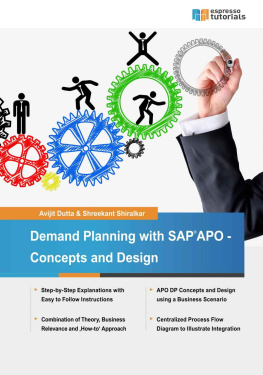 Dutta A. Demand Planning with SAP APO - Concepts and Design
