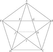 Let us denote the side of the pentagon ABCDE by s1 and the diagonal by d1 From - photo 6