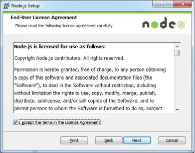 Accept the license agreement and click Next to continue By default node - photo 3