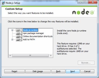 Install the complete package which includes nodejs runtime npm package - photo 5