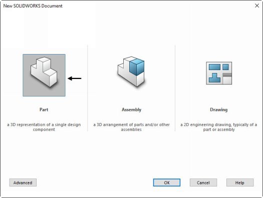 Click OK button Notice these important features of the SOLIDWORKS window - photo 11