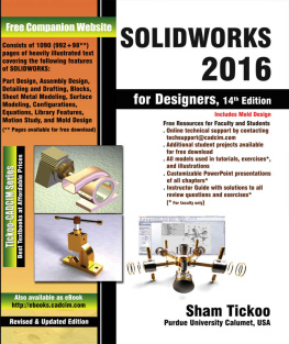 Tickoo Sham. - Solidworks 2016 for Designers