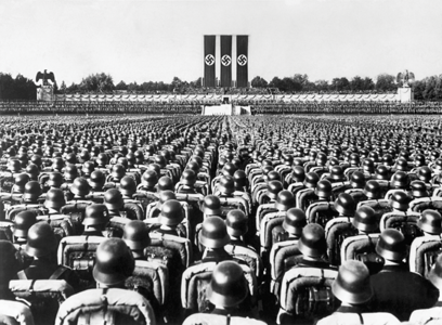 Soldiers stood at attention during the Nazi Party rally of 1936 in Nuremberg - photo 2