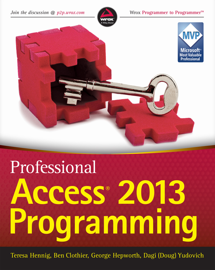 CONTENTS Professional Access 2013 Programming Published by John Wiley - photo 1