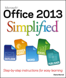 Marmel E. - Office 2013 Simplified