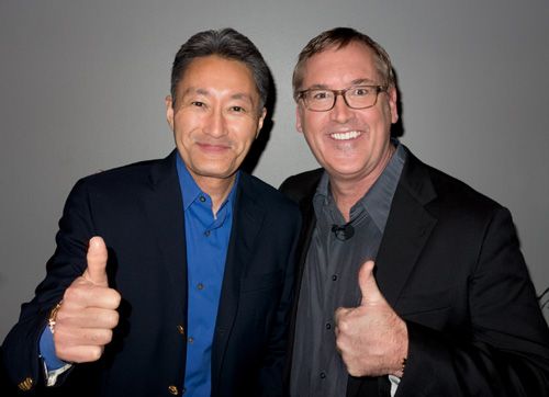 Sony President and CEO Kazuo Hirai with author Brian Smith in Las Vegas - photo 2