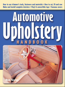 Taylor D. - Automotive Upholstery Handbook