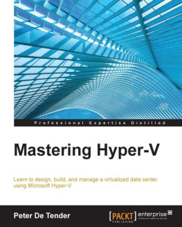 De Tender P. Mastering Hyper-V