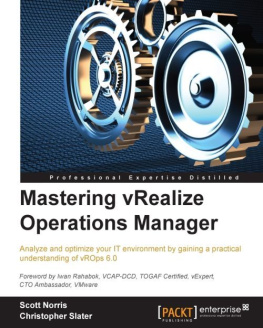 Norris S. - Mastering vRealize Operations Manager