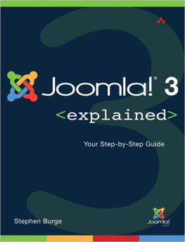 Burge S. - Joomla! 3 Explained: Your Step-by-Step Guide