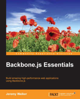 Walker J. - Backbone.js Essentials