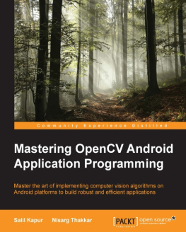 Kapur S. - Mastering OpenCV Android Application Programming