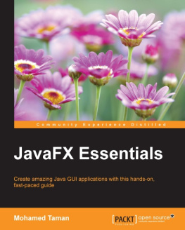 Taman M. JavaFX Essentials