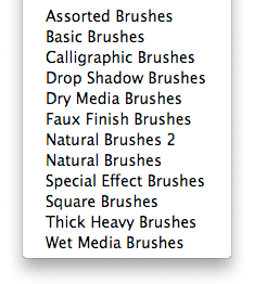 Photoshop provides a dozen additional brush libraries which can be found in - photo 6